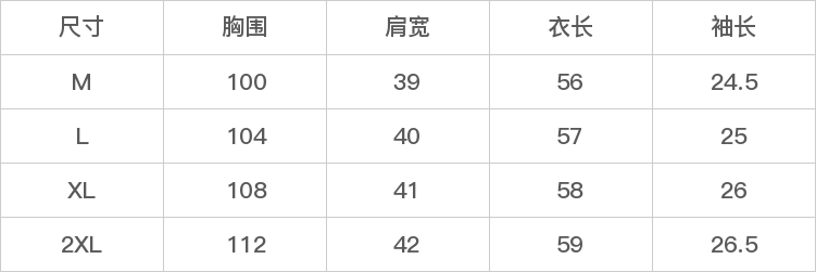 GD-SZMNS7115-尺码表