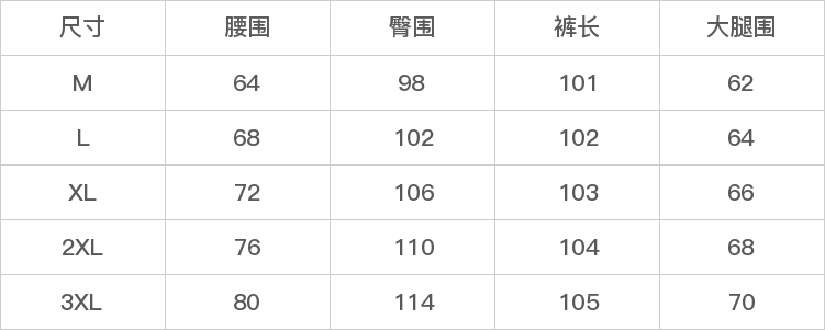 GD-SZJX7729-尺码表