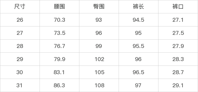 GD-AZD193605-尺码表