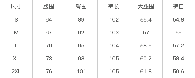 GD-AZHHHH36A-尺码表