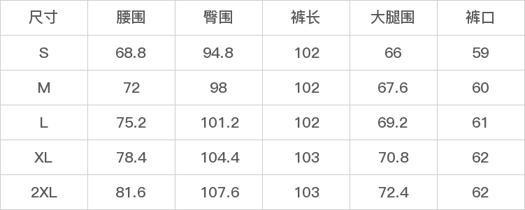 GD-SZZX68009-尺码表