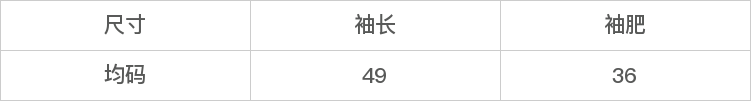 GD-SZYXZSBX-尺码表
