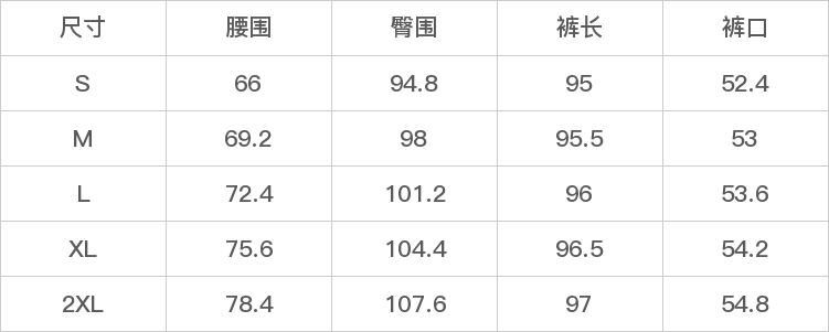 GD-AZCM7115-尺码表